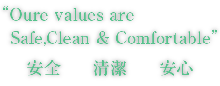 Oure values are
Safe,Clean & Comfortable